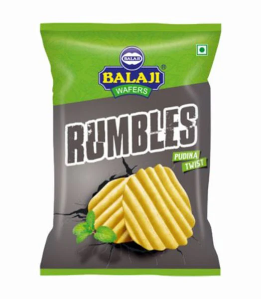 Balaji Rumbles Mint Wafer Twist Crisps 6x135g
