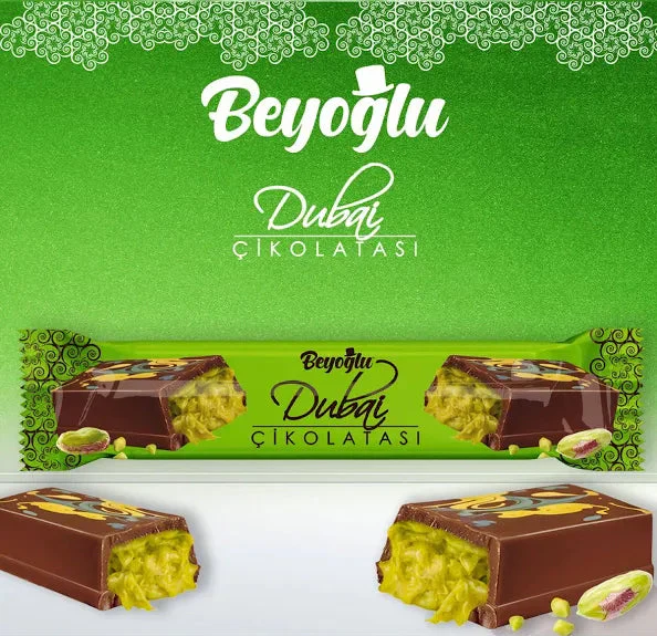 Beyoglu Dubai Chocolate With Kadayif and Pistachio Cream 35g