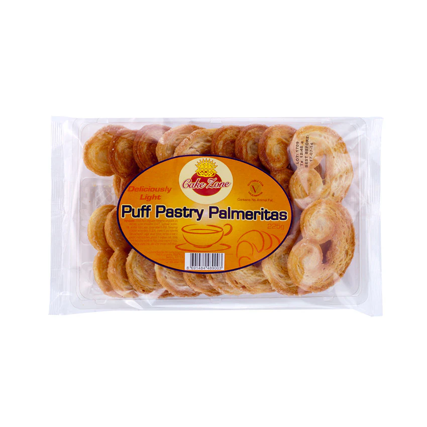 Cake Zone Puff Pastry Palmeritas 225g