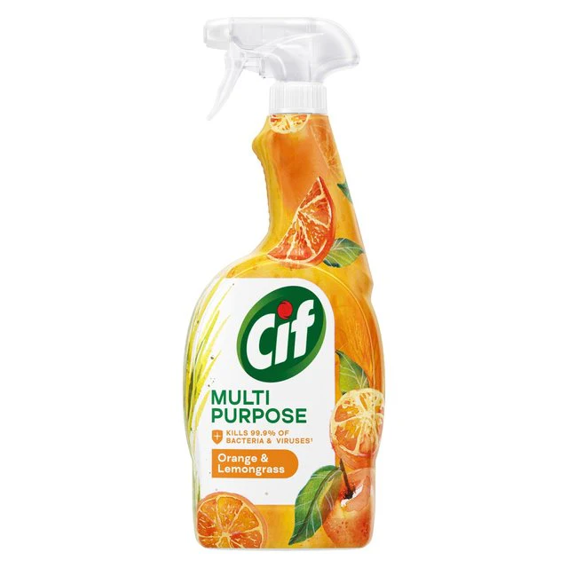 Cif Multi Purpose Spray With Orange & Lemongrass 750ml