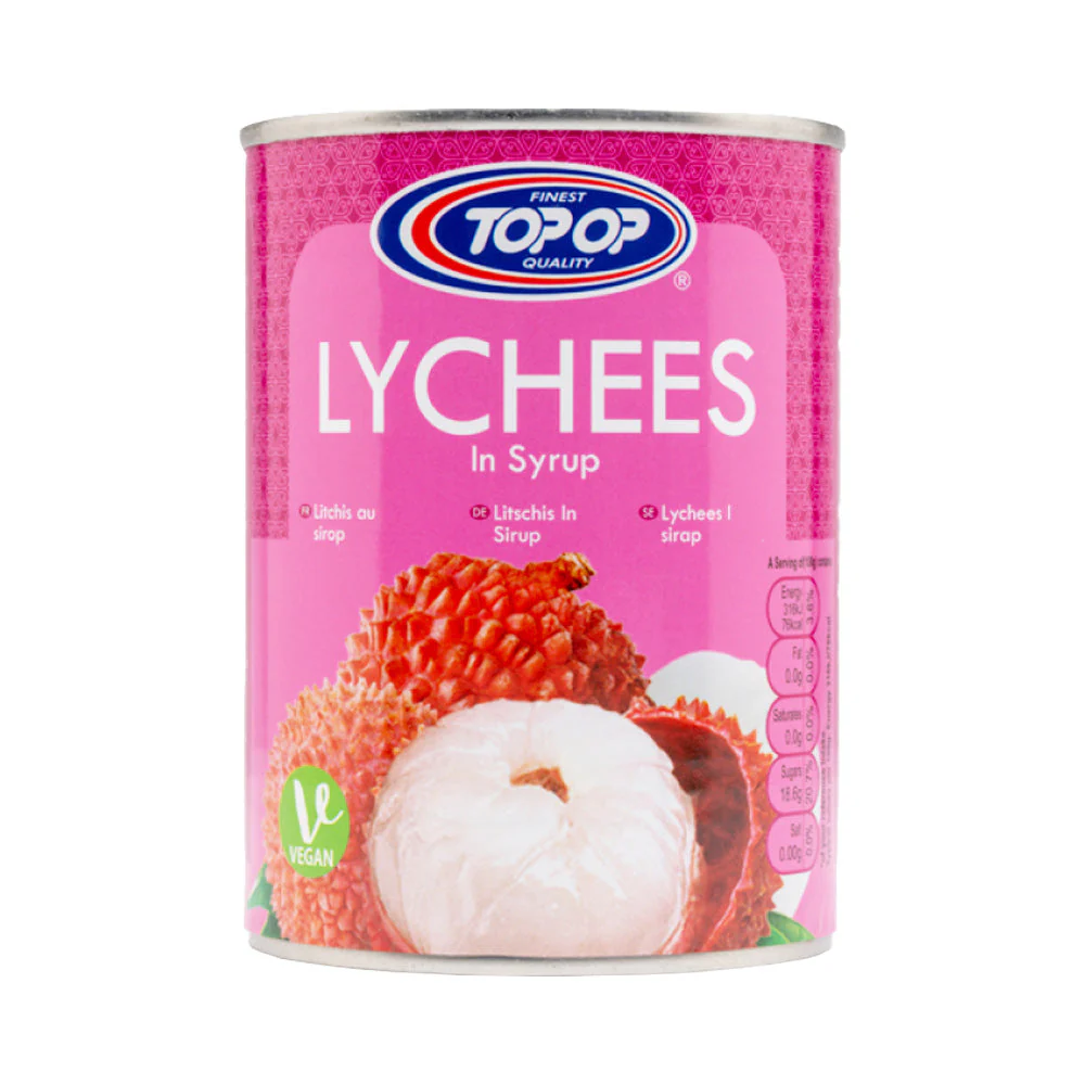 Top Op Lychee In Syrup 565g