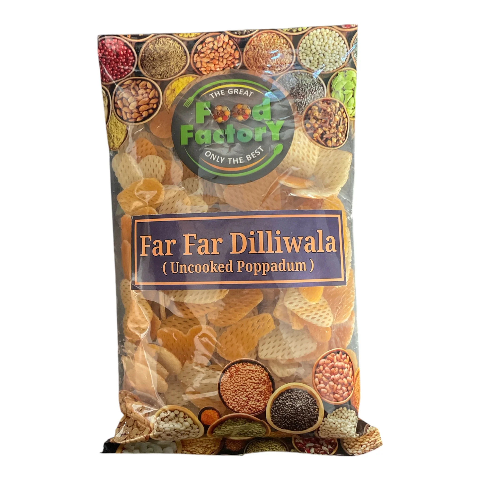 Food Factory Far Far Dilliwala 200g (Uncooked Poppadum)