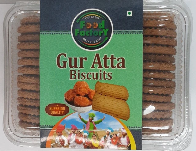 Food Factory Gur-Atta Biscuits 300g, 800g