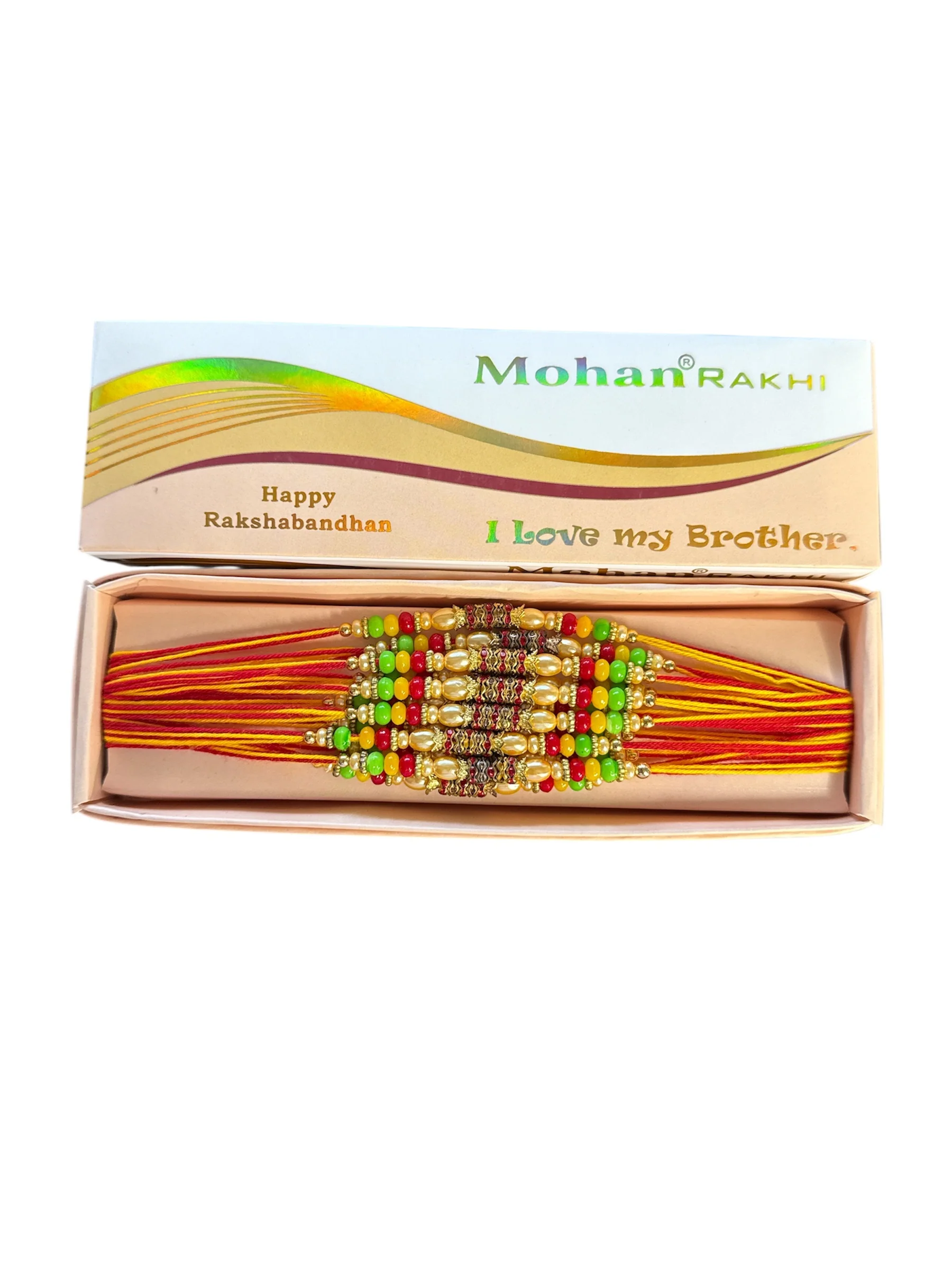 Grand Multithread Rakhi 12 pack– Premium Designer Rakhi Box by Mohan Rakhi