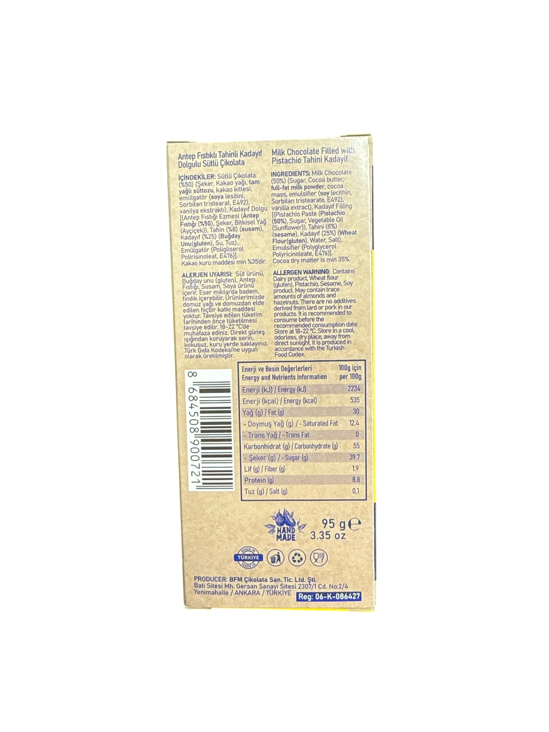 Guloci Dubai Chocolate 95g - Image 2