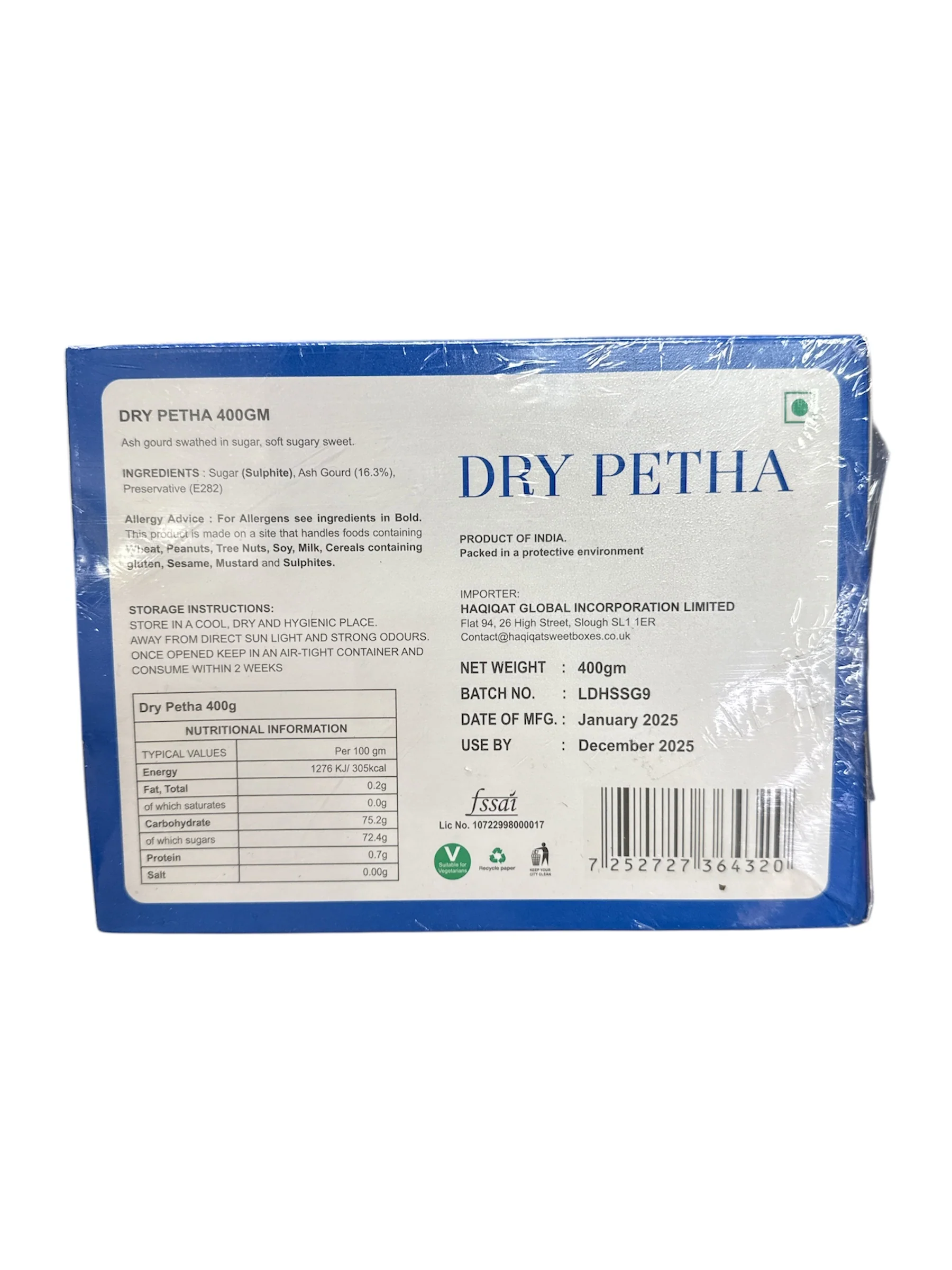 Haqiqat Dry Petha 400g (Special Offer) - Image 2