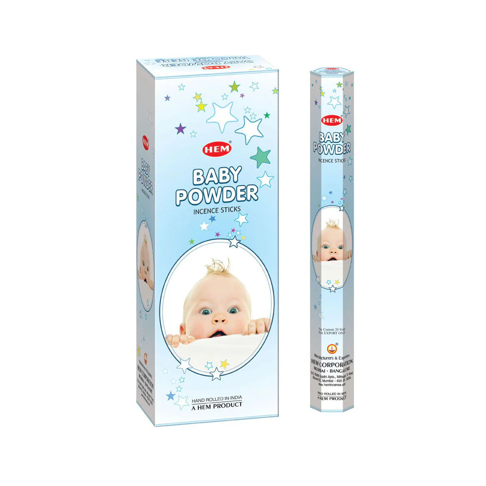 Hem Baby Powder Incense 20g (Single)