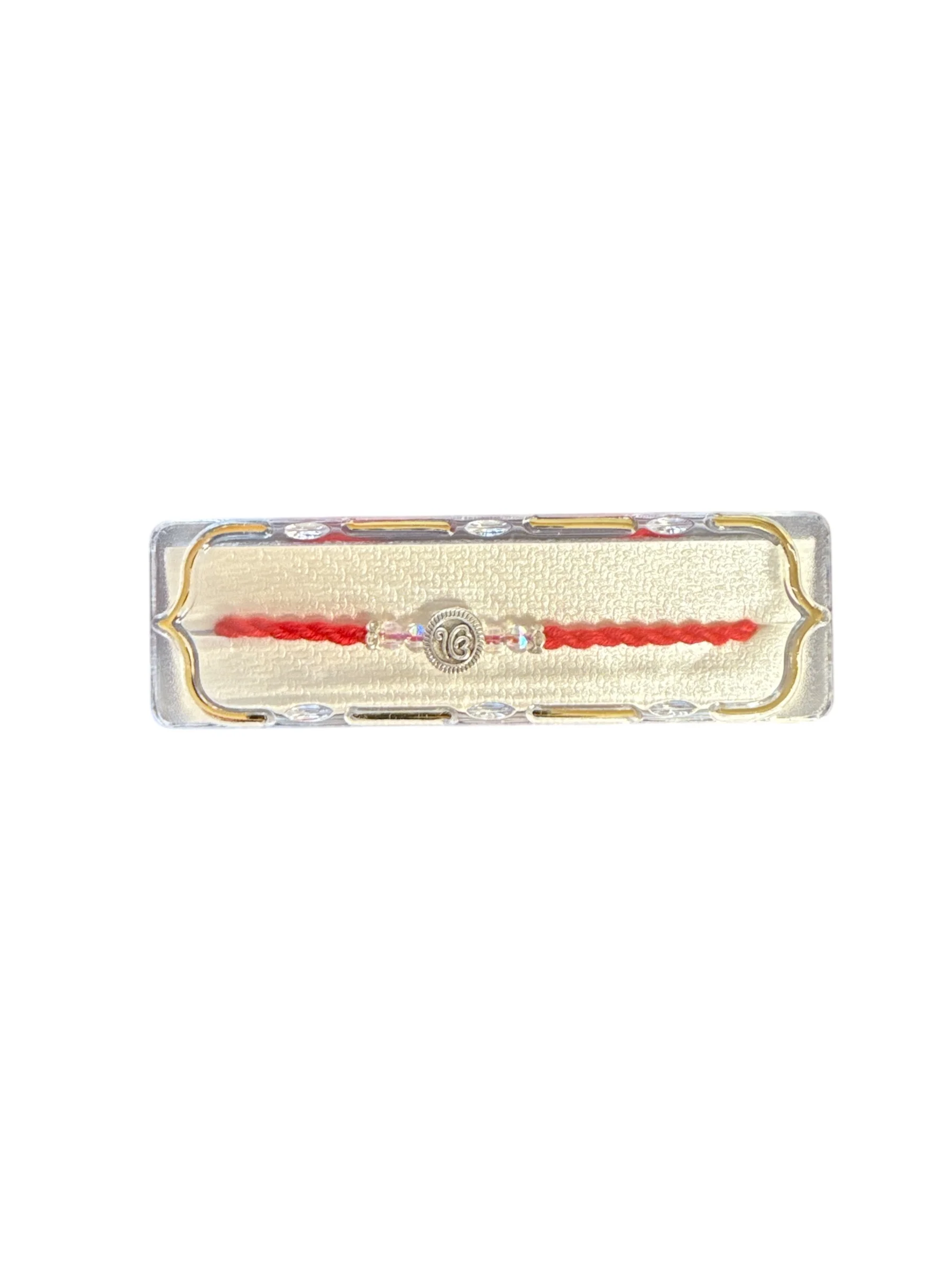 Ik Onkar Rakhi with Red Thread – Spiritual Sikh Raksha Bandhan Gift for Brother