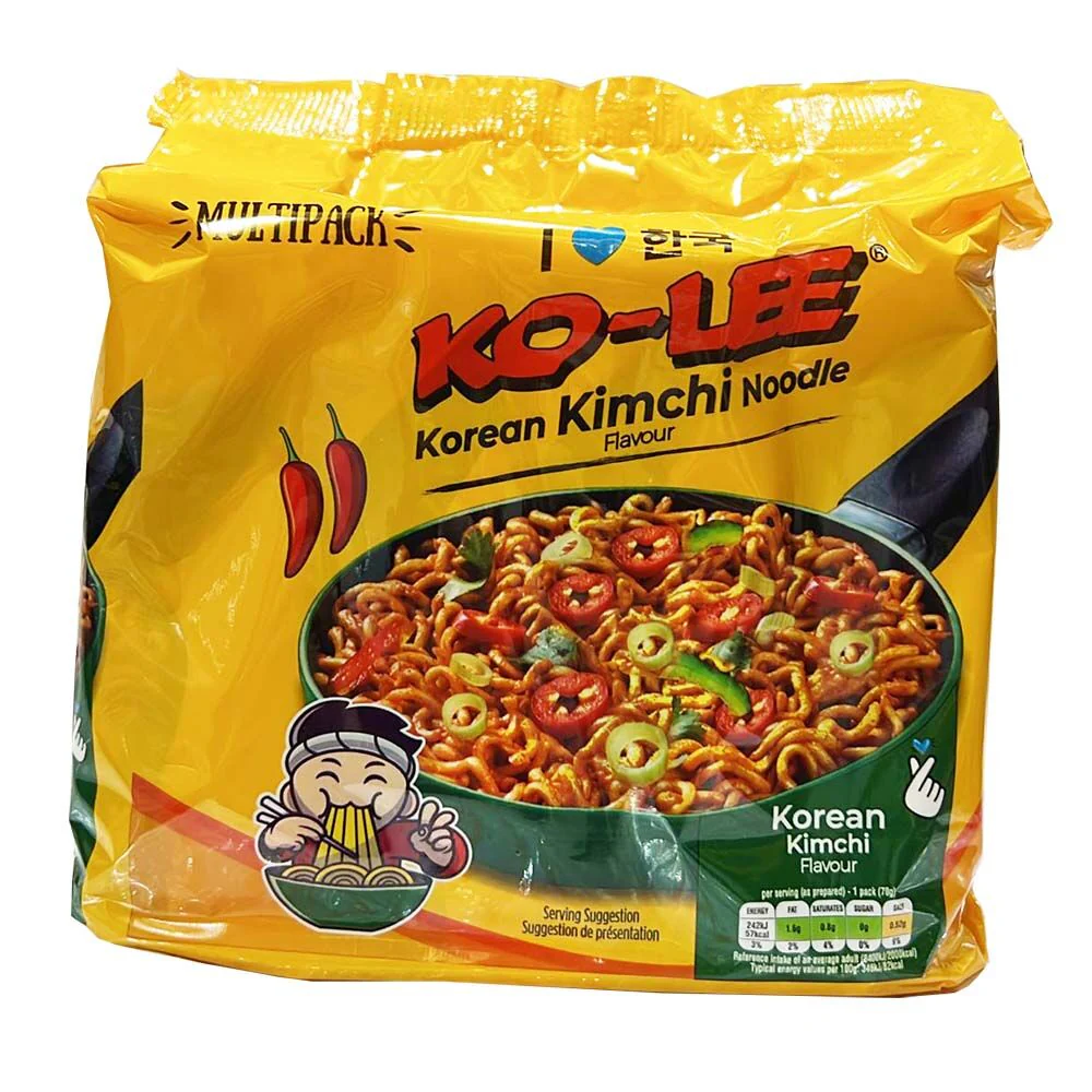 Ko-Lee Korean Kimchi Noodles 4 Pack 280g