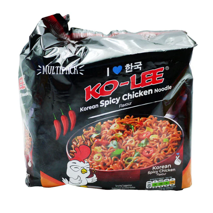 Ko-Lee Korean Spicy Chicken Noodles 4pack 280g