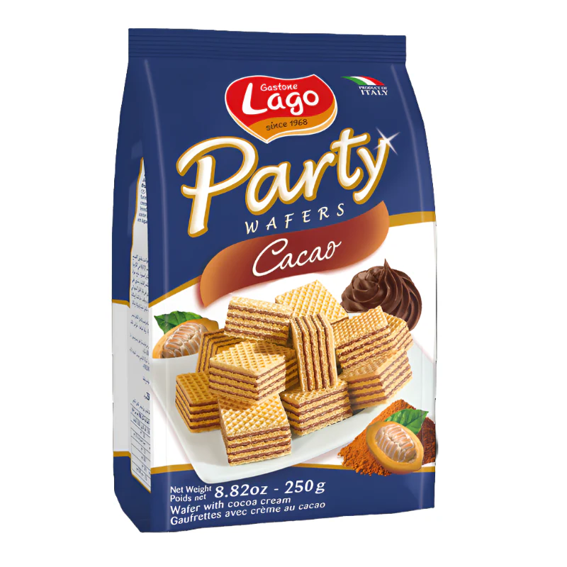 Lago Party Wafers Cocoa 250g