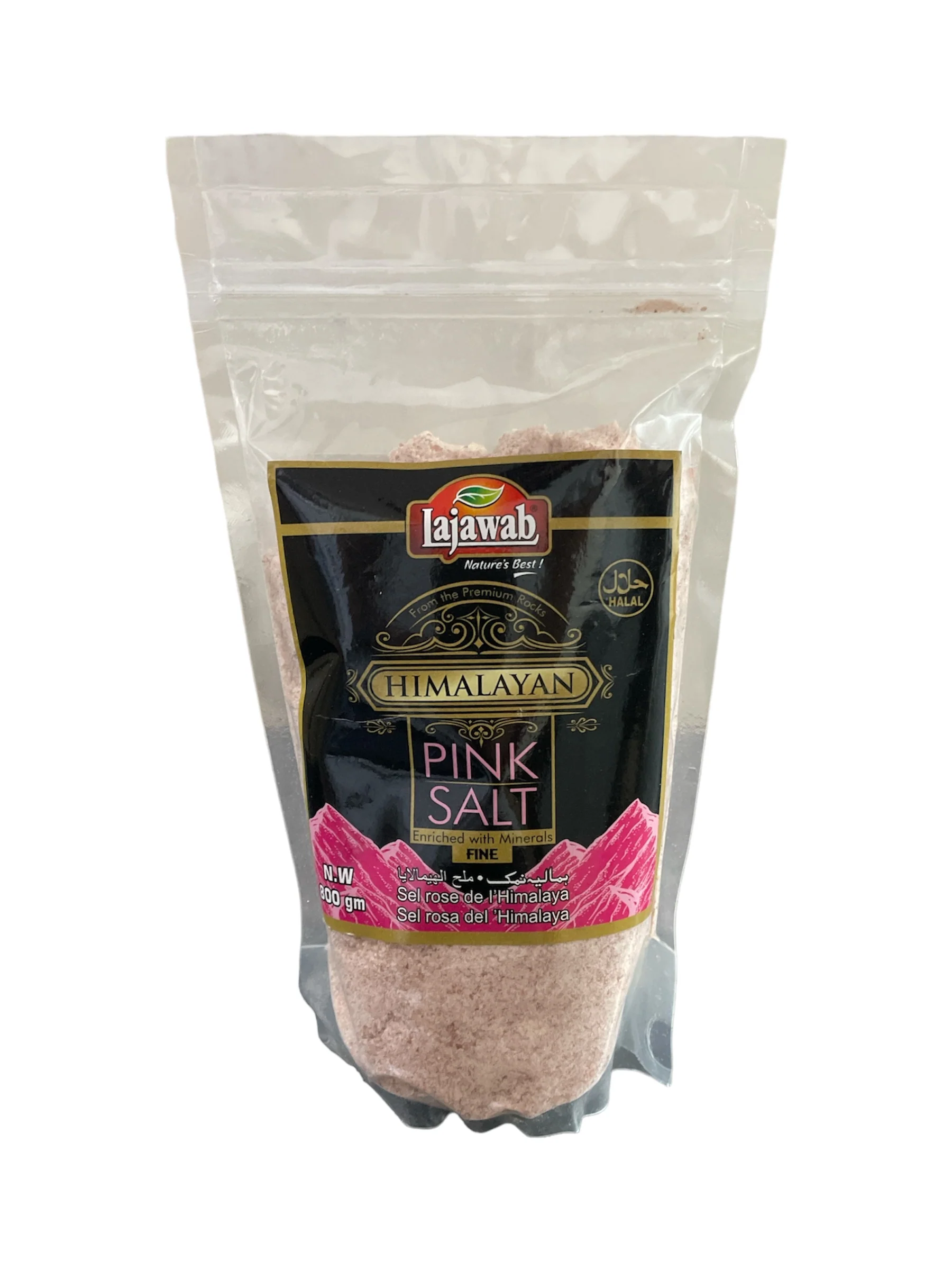 Lajawab Himalayan Pink Salt Fine 800g