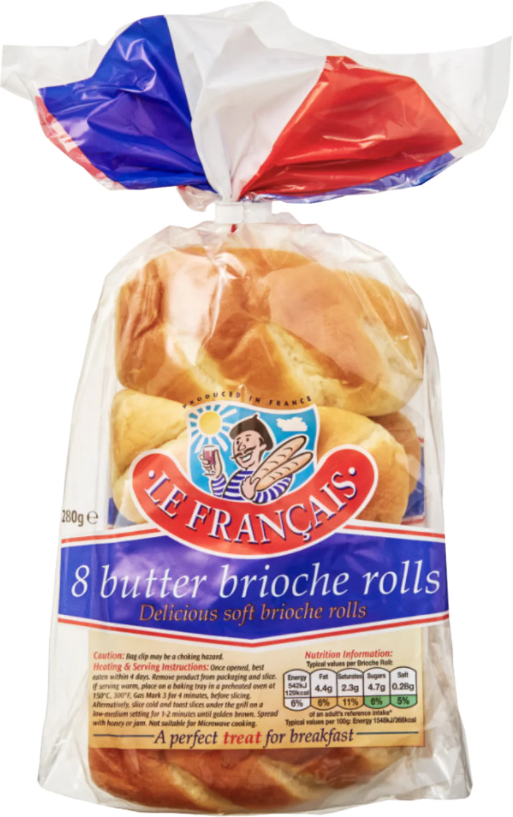 Le Francais 8 Butter Brioche Roll 280g