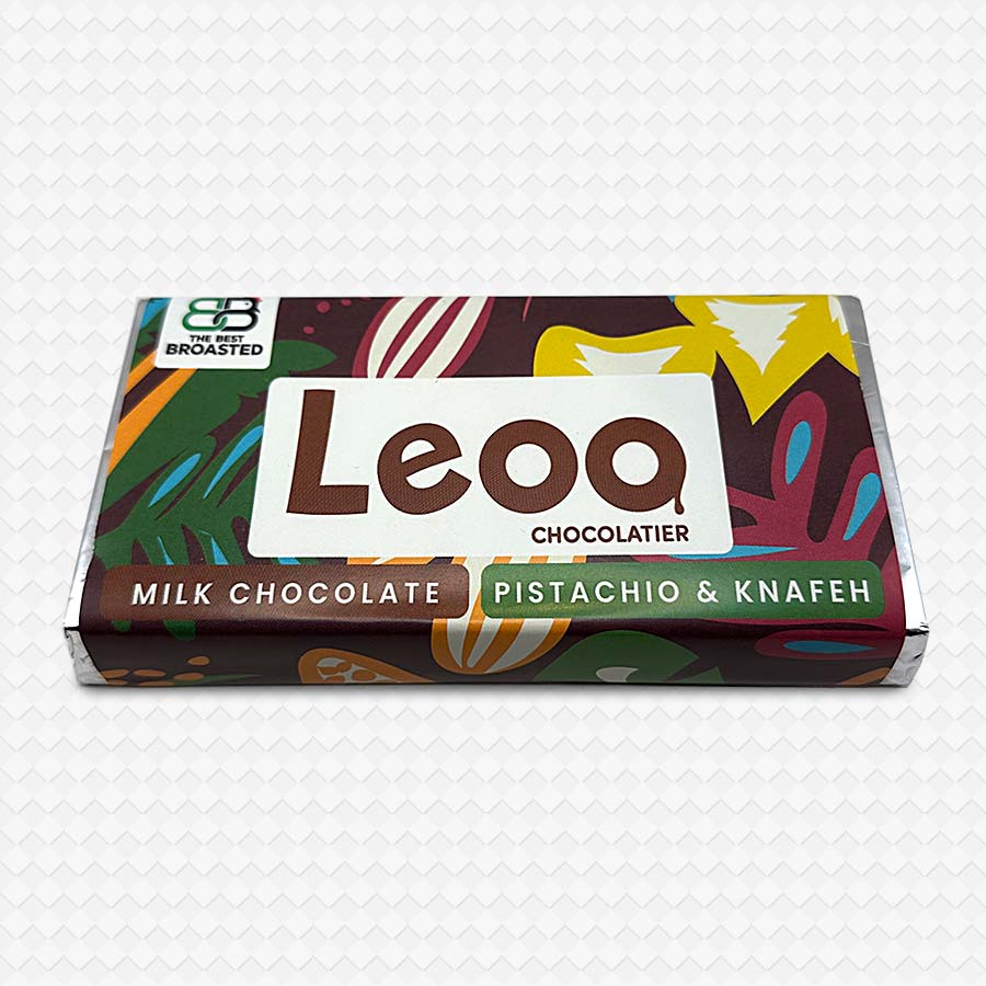 Leoo Pistachio Knafeh (Kunafa) Real Dubai Chocolate 450g - Freshly Made Daily - Made In Uk