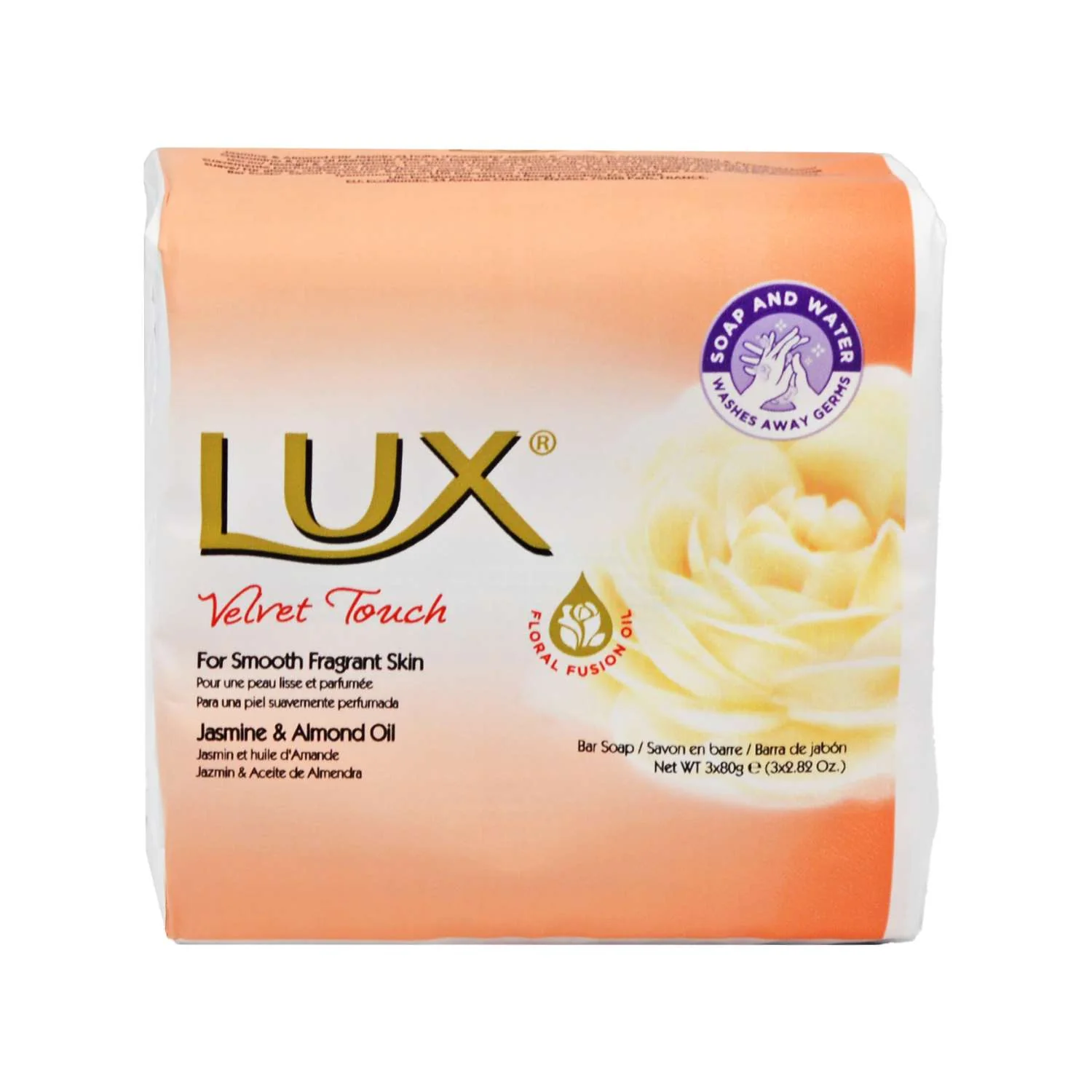 Lux Bar soap With Jasmine & Almond Oil 240g