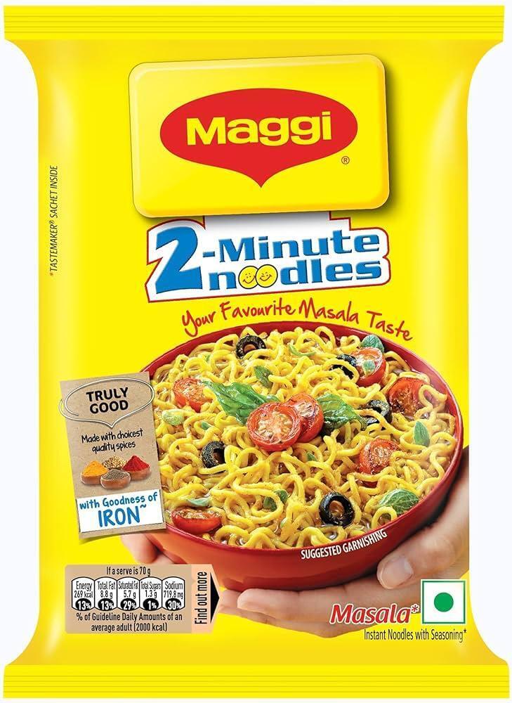 Maggi 2 Minute Masala Indian Noodles 5x48g - 5For£1