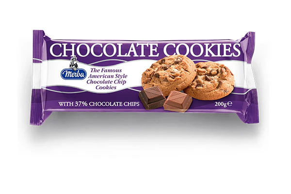 Merba Chocolate Cookies 37%- 200g