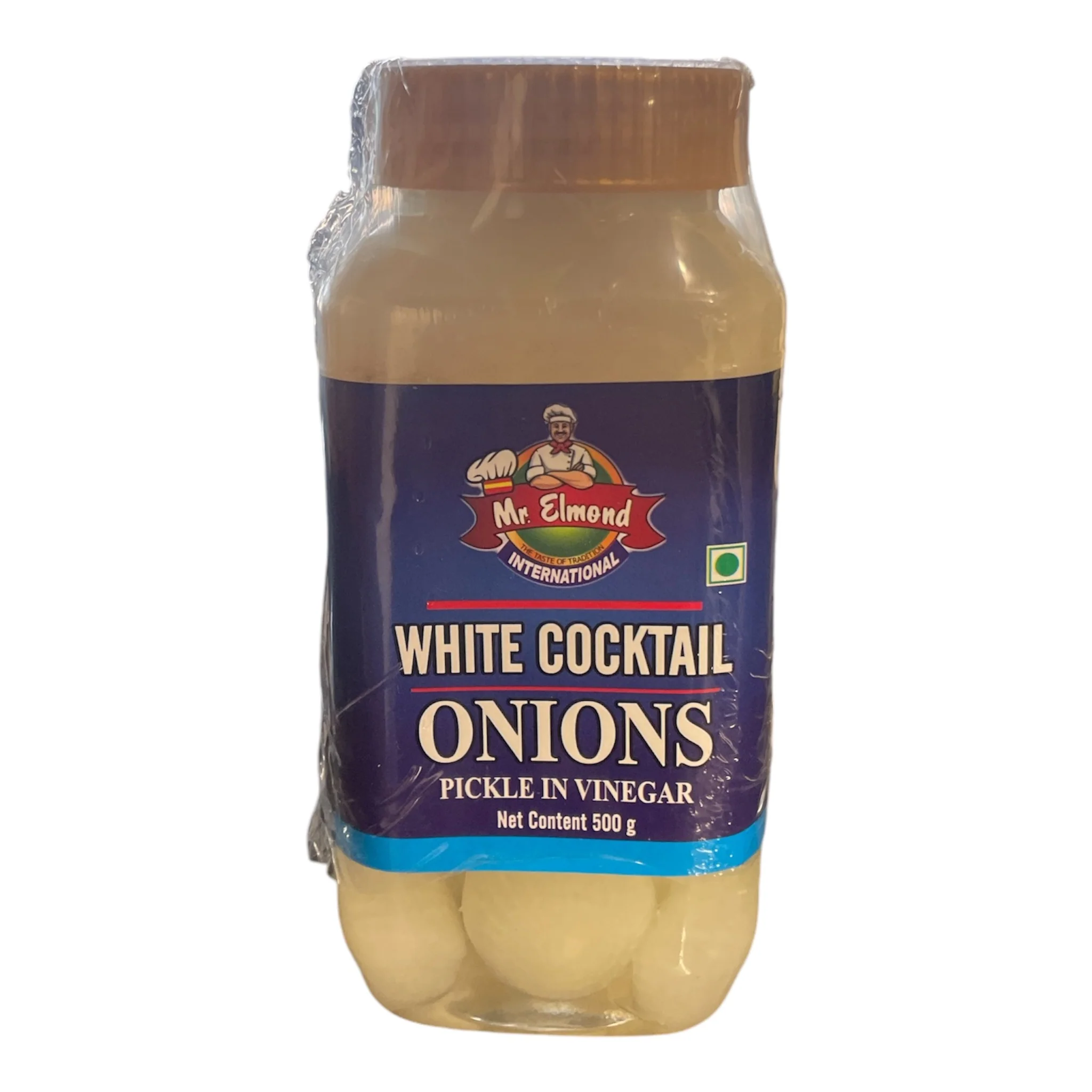 Mrs Elmond White Cocktail Onions Pickle In Vinegar 500g