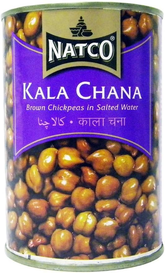 Natco Brown Chickpeas (Kala Chana) 400g in Can