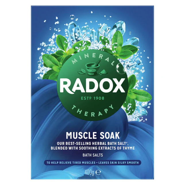 Radox Muscle Soak Bath Salt Blended With Thyme 400g