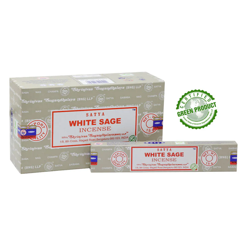 Satya White Sage Champa Incense 15g (Single)