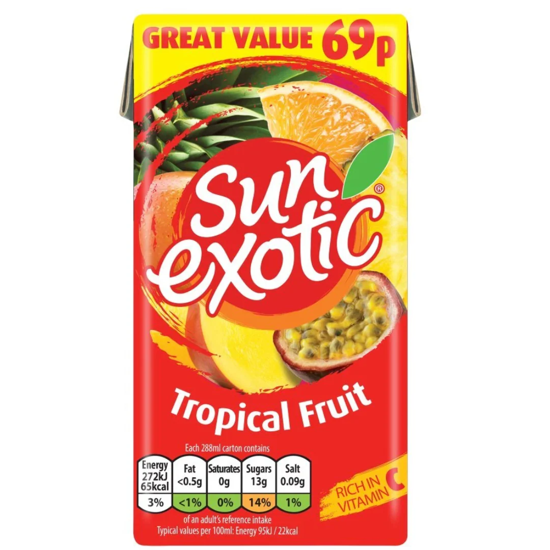 Sun Exotic Tropical Fruit Drink 288ml