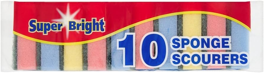 Super Bright 10 Sponge Scourers