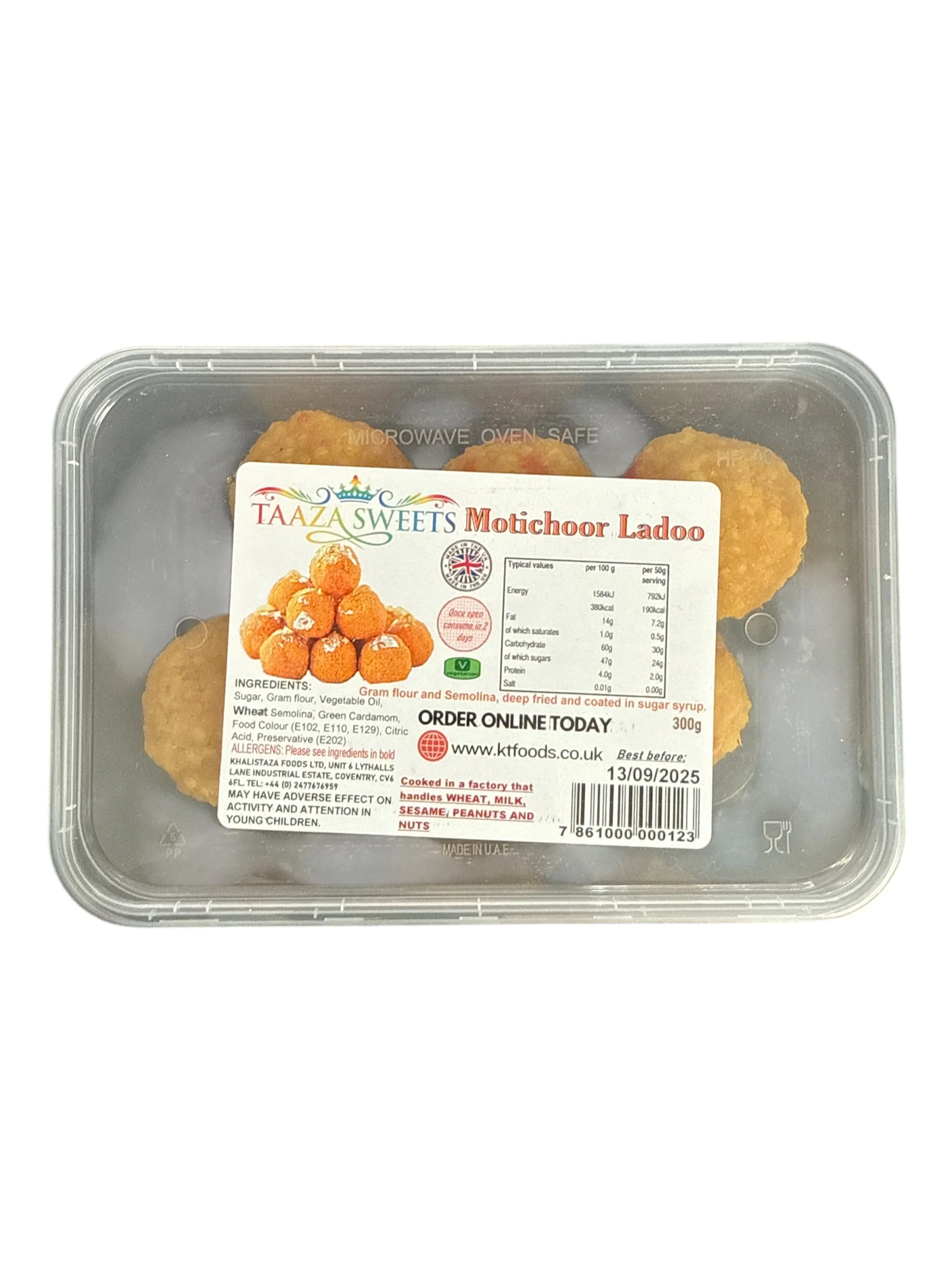 Taaza Sweets Motichoor Ladoo 300g