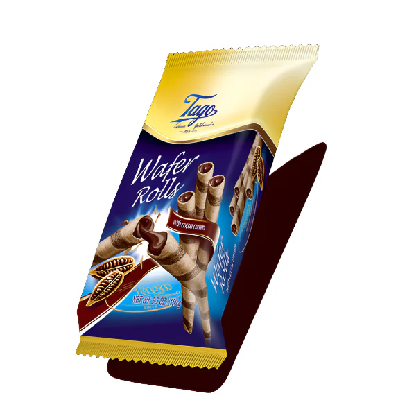 Tago Wafer Rolls Cocoa 150g