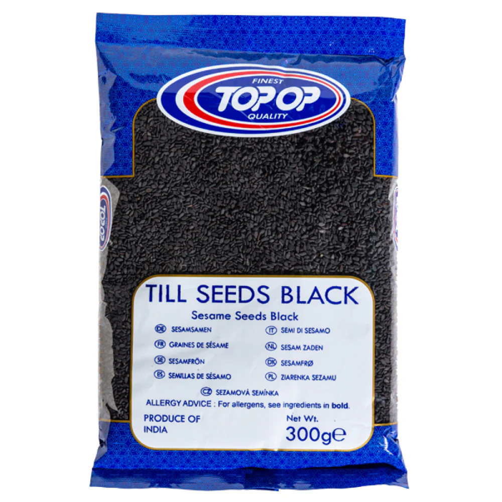 Top op Till Seeds Black (Sesame)