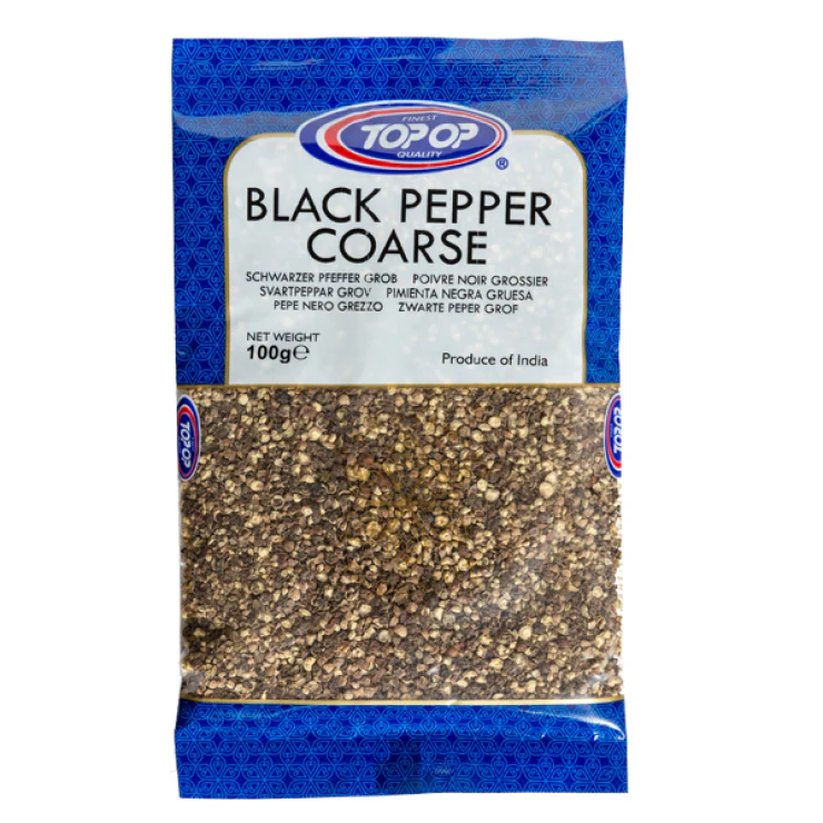 Topop Black Pepper Coarse 100g