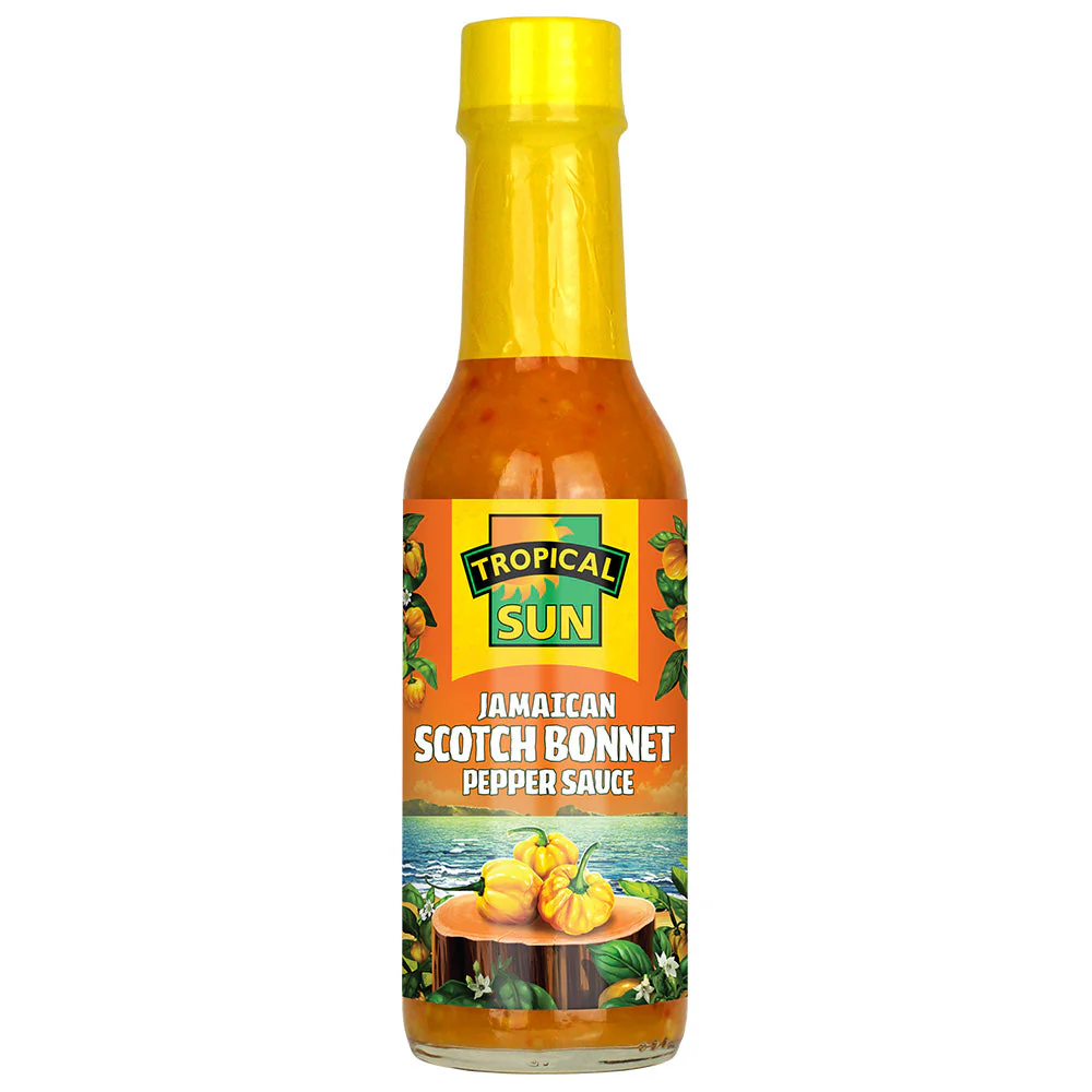 Tropical Sun Jamaican Scotch Bonnet Hot Pepper Sauce 142ml