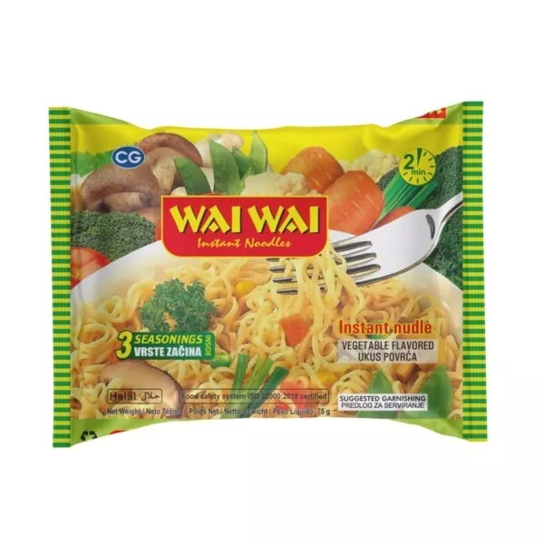 Wai Wai Veg Noodles 75g